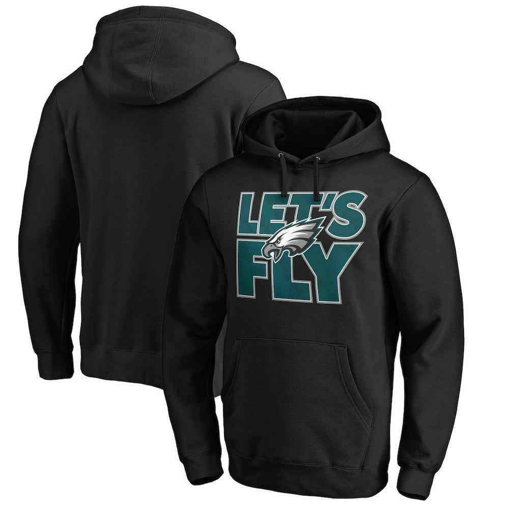Philadelphia Eagles Hometown Collection Let's Fly Pullover Hoodie - Black on sale