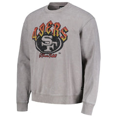 San Francisco 49ers The Wild Collective Unisex Distressed Pullover Sweatshirt - Gray outlet