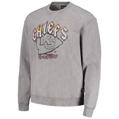 Kansas City Chiefs The Wild Collective Unisex Distressed Pullover Sweatshirt - Gray on sale