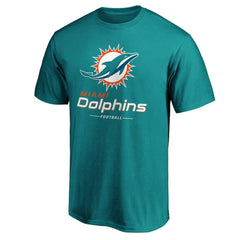 Miami Dolphins Team Lockup T-Shirt - Aqua sale