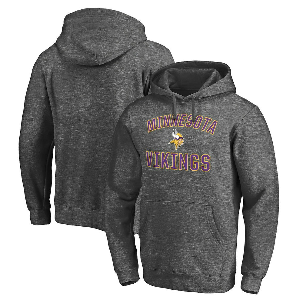 Minnesota Vikings Victory Arch Pullover Hoodie - Charcoal sale