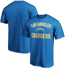 Los Angeles Chargers Victory Arch T-Shirt - Powder Blue on sale