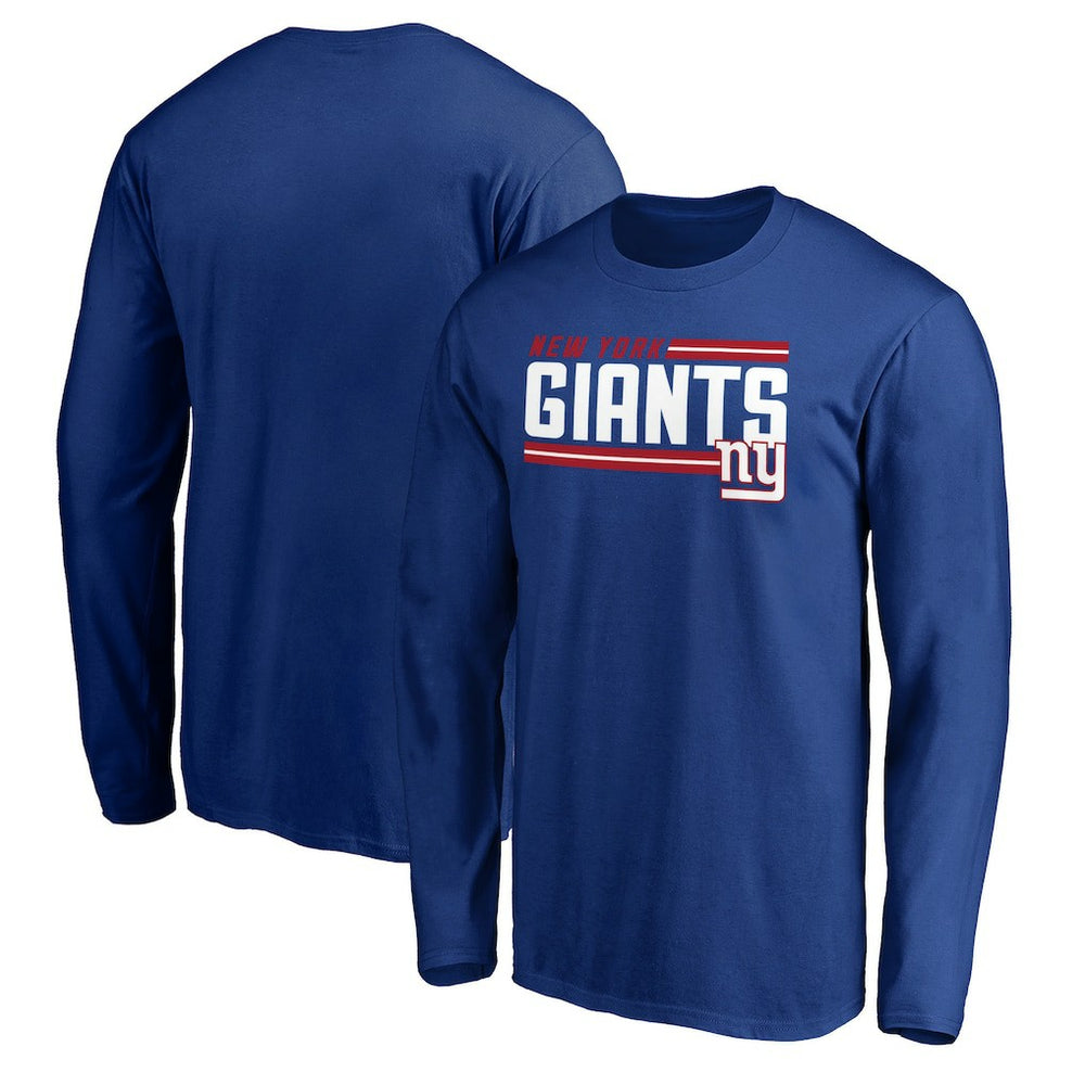 New York Giants On Side Stripe Long Sleeve T-Shirt - Royal discount