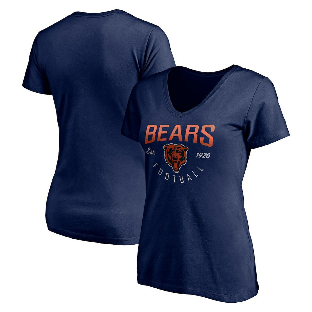 Chicago Bears Women's Live For It V-Neck T-Shirt - Navy online