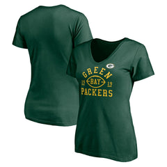 Green Bay Packers Women's Hometown Collection V-Neck T-Shirt - Green sale