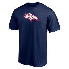 Denver Broncos Red White and Team T-Shirt - Navy outlet