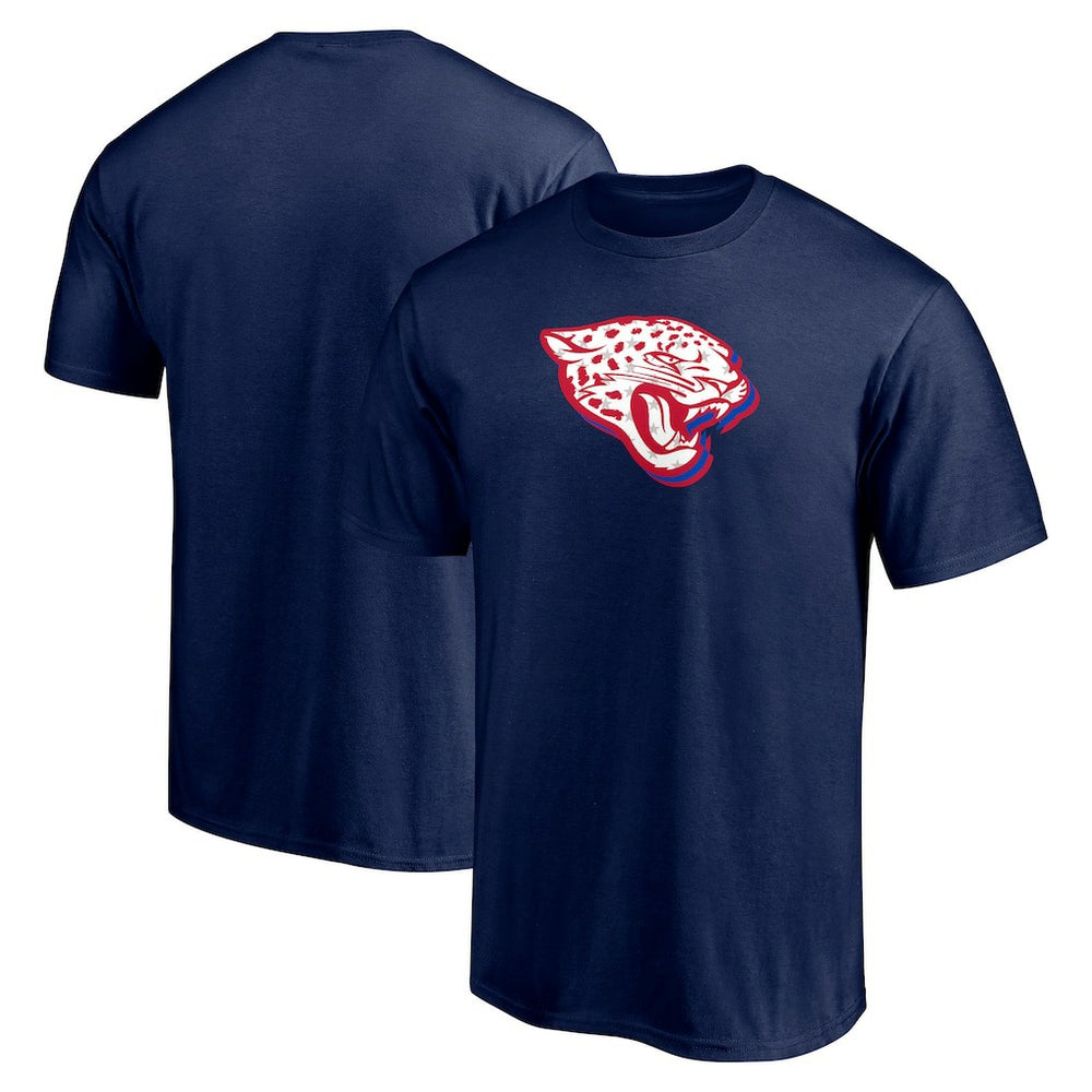 Jacksonville Jaguars Red White and Team T-Shirt - Navy on sale