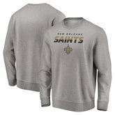 New Orleans Saints Elevate Play Pullover Sweatshirt - Gray for sale