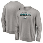 Philadelphia Eagles Elevate Play Pullover Sweatshirt - Gray for sale