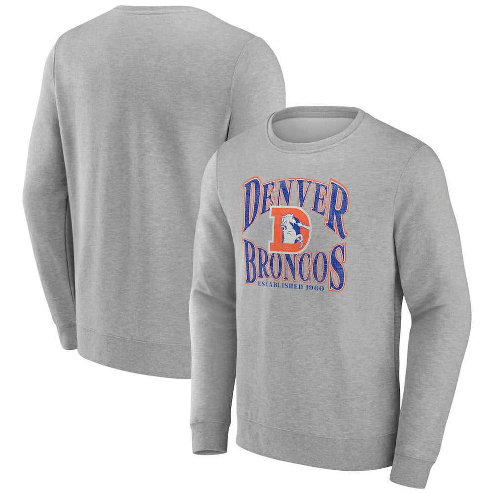 Denver Broncos Playability Pullover Sweatshirt - Gray sale