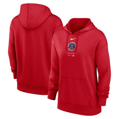 Los Angeles Angels Women's City Connect Practice Performance Pullover Hoodie - Red | Nike