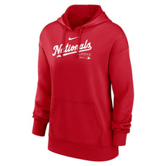Washington Nationals Women's Authentic Collection Performance Pullover Hoodie - Red | Nike