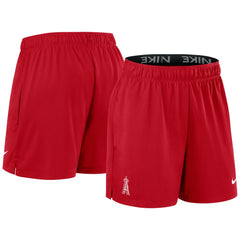 Los Angeles Angels Women's Authentic Collection Knit Shorts - Red | Nike