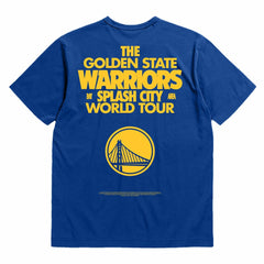 Golden State Warriors Bleacher Report x Unisex World Tour T-Shirt - Royal | Mitchell & Ness cheap