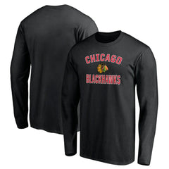 Chicago Blackhawks Victory Arch Long Sleeve T-Shirt Black