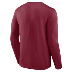 Colorado Avalanche Primary Logo Long Sleeve T-Shirt Burgundy