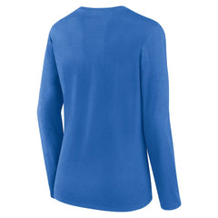Los Angeles Chargers Women's Plus Size Foiled Play Long Sleeve T-Shirt - Powder Blue on sale