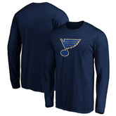 St. Louis Blues Primary Logo Long Sleeve T-Shirt Navy