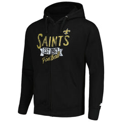 New Orleans Saints Starter Domestic Post Season Full-Zip Hoodie - Black cheap