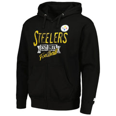 Pittsburgh Steelers Starter Domestic Post Season Full-Zip Hoodie - Black outlet