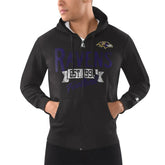 Baltimore Ravens Starter Domestic Post Season Full-Zip Hoodie - Black sale