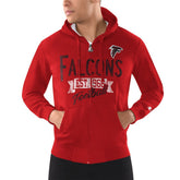 Atlanta Falcons Starter Domestic Post Season Full-Zip Hoodie - Red on sale