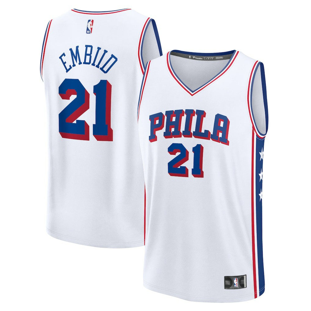 Joel Embiid Philadelphia 76ers Fast Break Replica Player Jersey - Association Edition - White | Fanatics sale