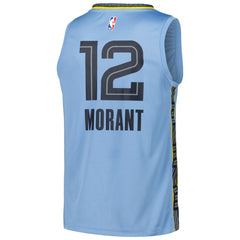 Ja Morant Memphis Grizzlies Fast Break Replica Player Jersey - Statement Edition - Light Blue | Fanatics for sale