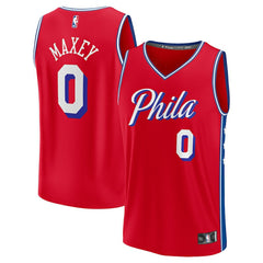 Tyrese Maxey Philadelphia 76ers Fast Break Replica Player Jersey sale - Statement Editi- Red | Fanatics online