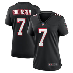 Bijan Robinson Atlanta Falcons Women's Alternate Game Jersey - Black | Nike for sale