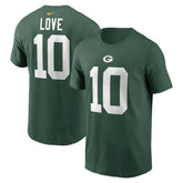 Jordan Love Green Bay Packers Player Name & Number T-Shirt - Green | Nike on sale