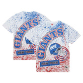 New York Giants Big & Tall Allover Print T-Shirt - White sale