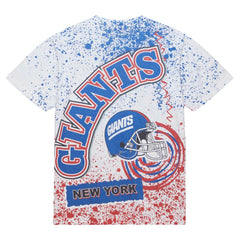 New York Giants Big & Tall Allover Print T-Shirt - White sale