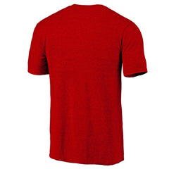 Cincinnati Reds Official Logo Tri-Blend T-Shirt - Heather Red