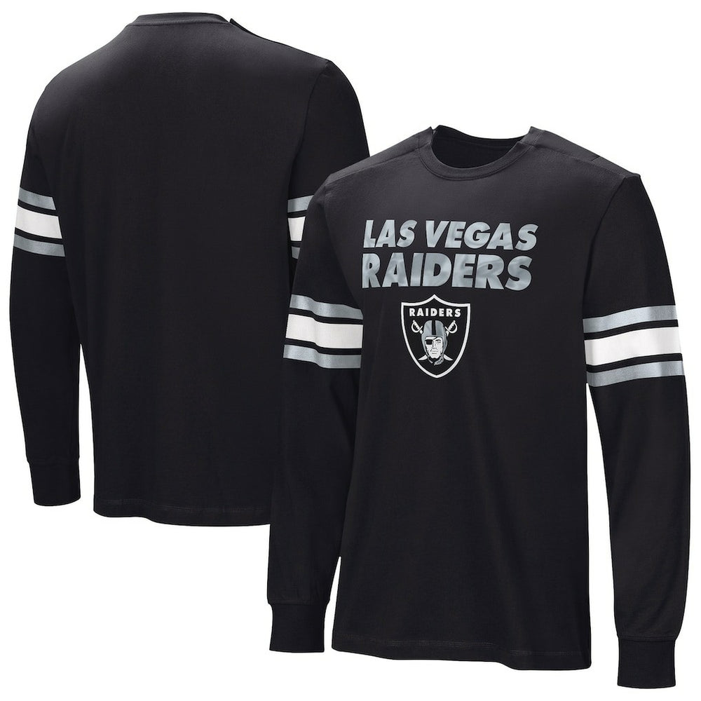 Las Vegas Raiders Hands Off Long Sleeve Adaptive T-Shirt - Black sale