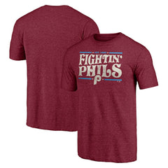 Philadelphia Phillies Hometown Collection Fightin' Phils Tri-Blend T-Shirt - Burgundy