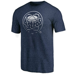 Houston Astros Cooperstown Collection Logo Tri-Blend T-Shirt - Heather Navy