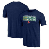 Boston Red Sox Hometown Collection Scoreboard Tri-Blend T-Shirt - Heather Navy