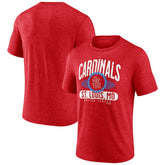 St. Louis Cardinals Badge of Honor Tri-Blend T-Shirt - Heather Red