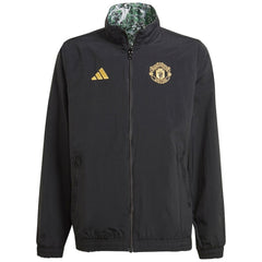 Manchester United x Stone Roses Originals Youth 2023/24 Reversible Anthem Full-Zip Jacket - Black | Adidas on sale