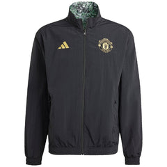 Manchester United x Stone Roses Originals 2023/24 Reversible Anthem Full-Zip Jacket - Black | Adidas shop