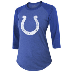 Anthony Richardson Indianapolis Colts Majestic Threads Women's Player Name & Number Tri-Blend 3/4-Sleeve Fitted T-Shirt - Royal online