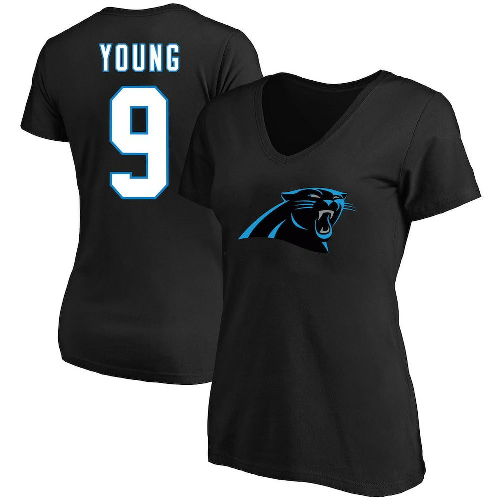 Bryce Young Carolina Panthers Women's Plus Size Fair Catch Name & Number Scoop Neck T-Shirt - Black on sale