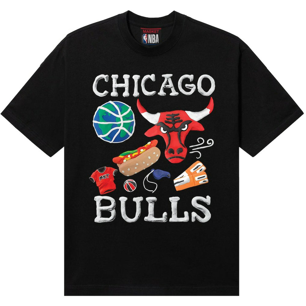 Chicago Bulls NBA x MARKET Unisex Claymation T-Shirt sale - Black shop
