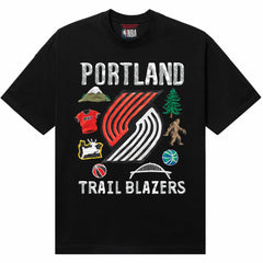 Portland Trail Blazers NBA x MARKET Unisex Claymation T-Shirt - Black for sale