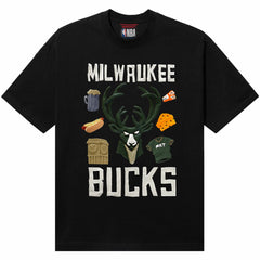 Milwaukee Bucks NBA x MARKET Unisex Claymation T-Shirt - Black outlet