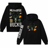 Milwaukee Bucks NBA x MARKET Unisex Claymation Pullover Hoodie - Black cheap
