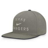 Texas Rangers Pro Dri-FIT Snapback Hat - Olive | Nike