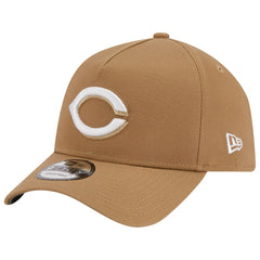 Cincinnati Reds A-Frame 9FORTY Adjustable Hat - Khaki | New Era