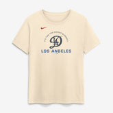 Los Angeles Dodgers Women's City Connect Arch T-Shirt - Natural | Nike